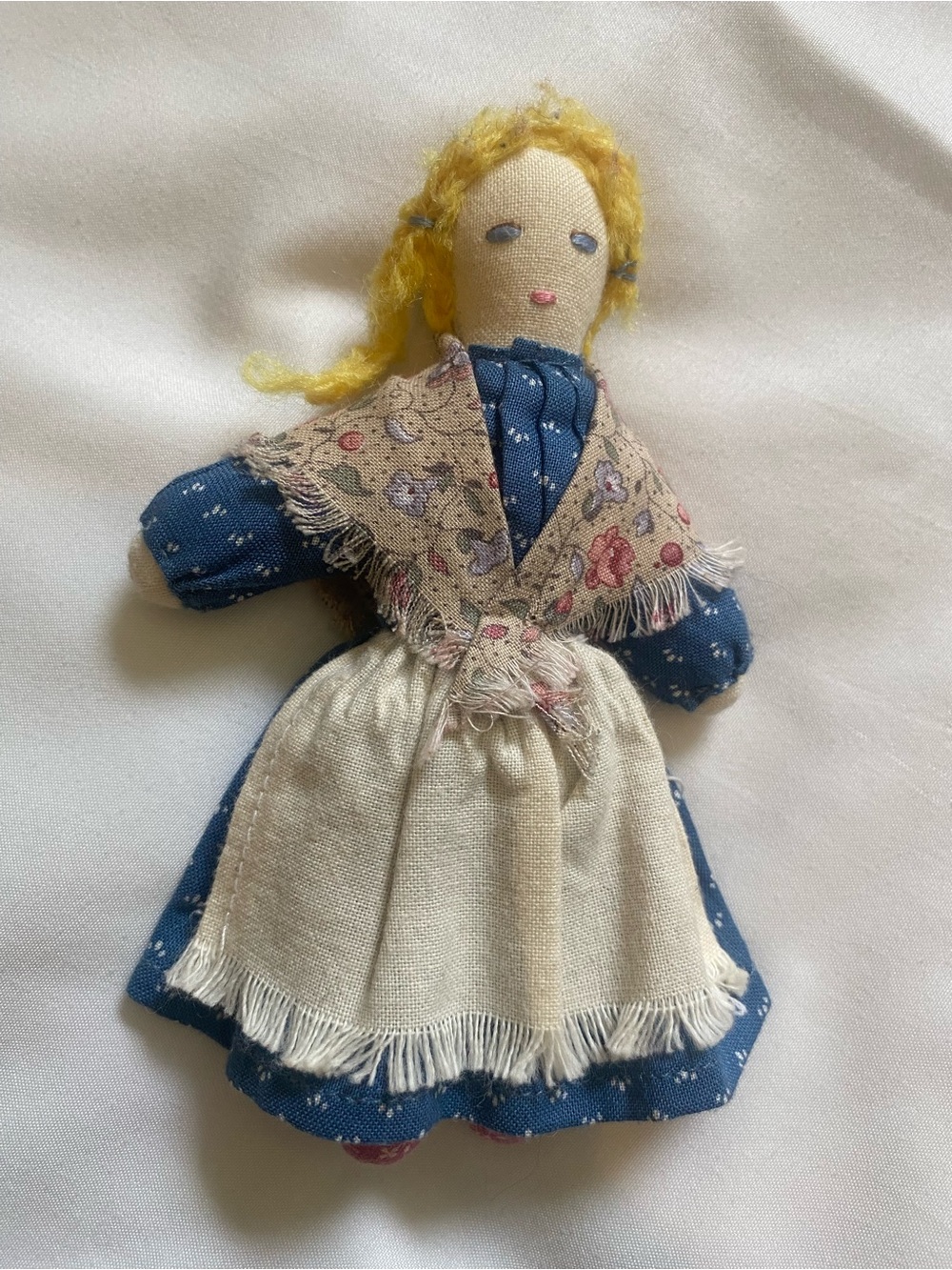 American Girl Kirsten’s ragdoll, Sari. Original- Missing 1 braid, 1 braid undone
